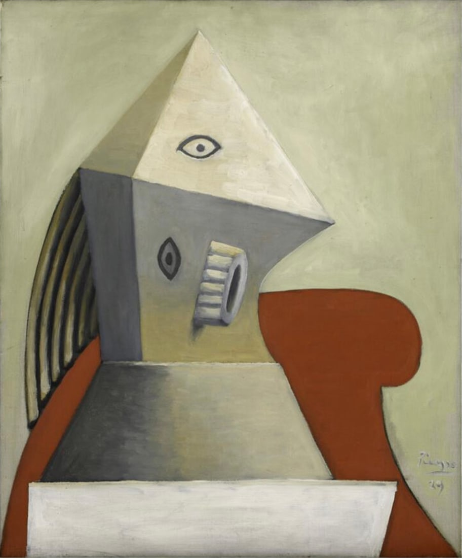 Pablo Picasso (Spanish, 1881-1973) Print: Pablo Picasso (Spanish, 1881-1973) Print. Woman in a Red Armchair, "1929". 29.00 x 35.00 inches. Please be aware that all lots in our auctions are sold "AS IS," in accordance with the Terms &