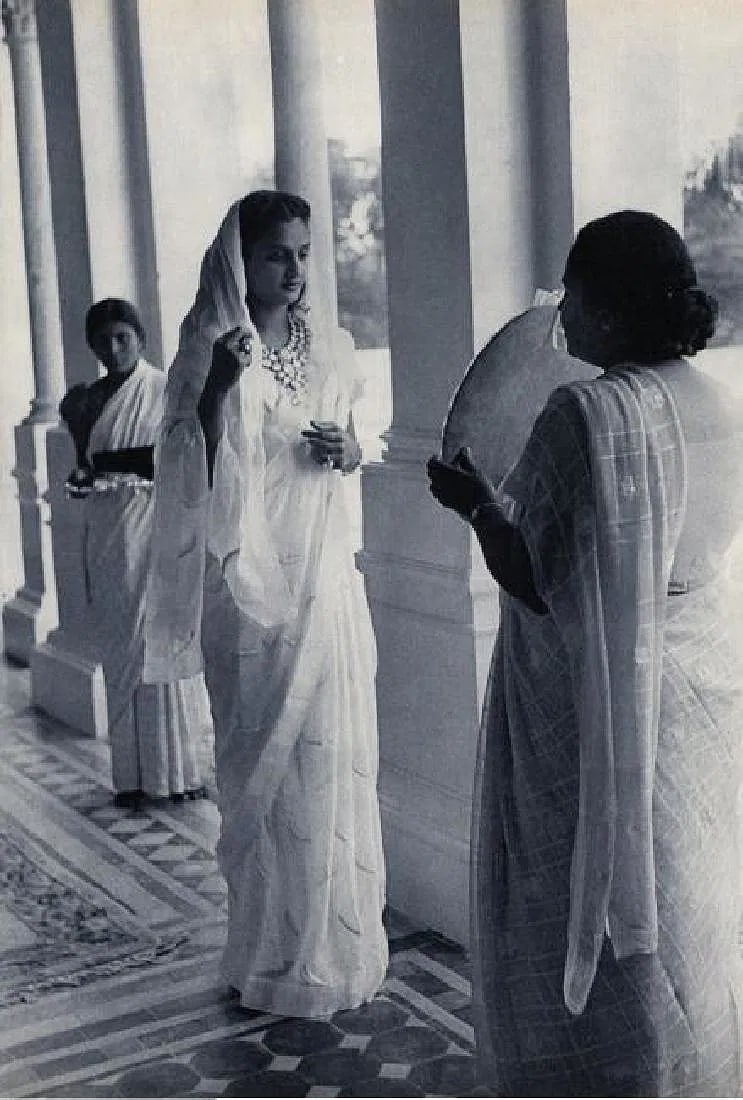 Cartier-Bresson (France, 1902-1975) Print: Cartier-Bresson (France, 1902-1975) Print. The Second Maharanee of Baroda, "1948". Printed in 1952. 10.00 x 13.00 inches. Please be aware that all lots in our auctions are sold "AS IS," in accordance