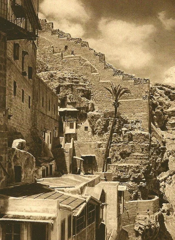 Karl Grober (Germany, 1885–1945 ) Print: Karl Grober (Germany, 1885–1945 ) Print. Mar Saba Palm of St. Sabas. Printed in 1925. 6.00 x 8.25 inches. Please be aware that all lots in our auctions are sold "AS IS," in accordance with the Terms