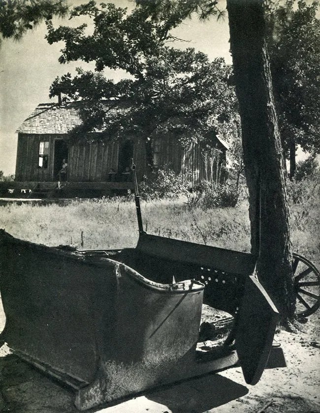 Bourke-White, M (American,1904-1971 ) Print: Bourke-White, M (American,1904-1971 ) Print. Rose Bud, Arkansas. Printed in 1937. 7.00 x 9.00 inches. Please be aware that all lots in our auctions are sold "AS IS," in accordance with the Terms &