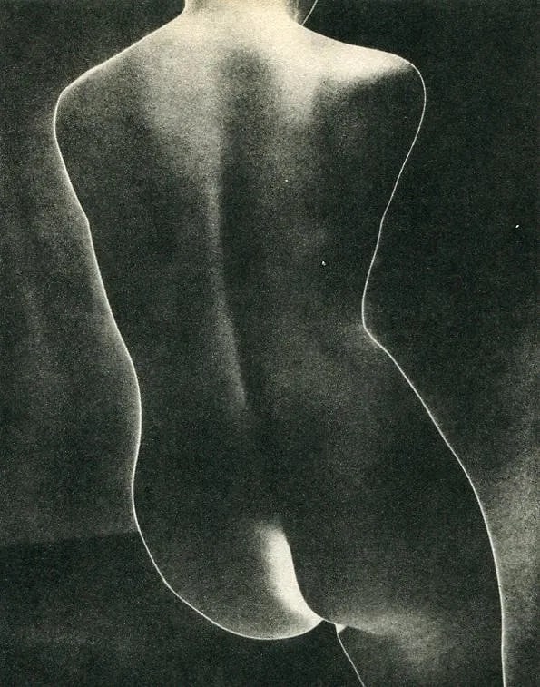 Erwin Blumenfeld (German-American, 1897-1969) Print: Erwin Blumenfeld (German-American, 1897-1969) Print. Solarized Nude. Photogravure, Printed in 1960, Japan. 4.00 x 5.00 inches. Copperplate. Printed during the artistâ€™s