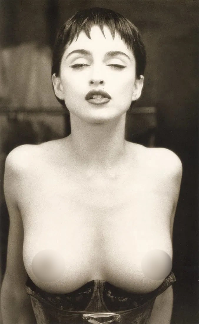 Herb Ritts (American,1952-2002 ) Print: Herb Ritts (American,1952-2002 ) Print. Madonna, San Pedro, "1990". Photogravure, Printed in 1992, USA. 9.00 x 14.50 inches. Not hand-signed unless otherwise stated. Lots that contain nudity have been