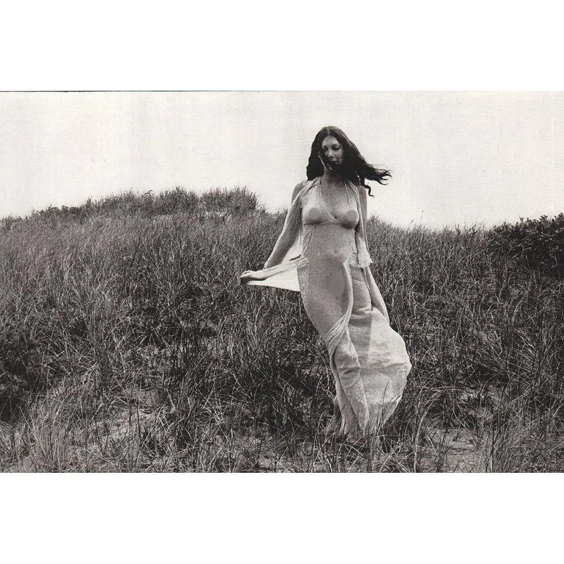 Laura Rubin Print: Laura Rubin Print. Nude. Photogravure, Printed in 1970's. 5.00 x 7.50 inches. Not hand-signed unless otherwise stated. Lots that contain nudity have been partially obscured in the listing; unblurred i