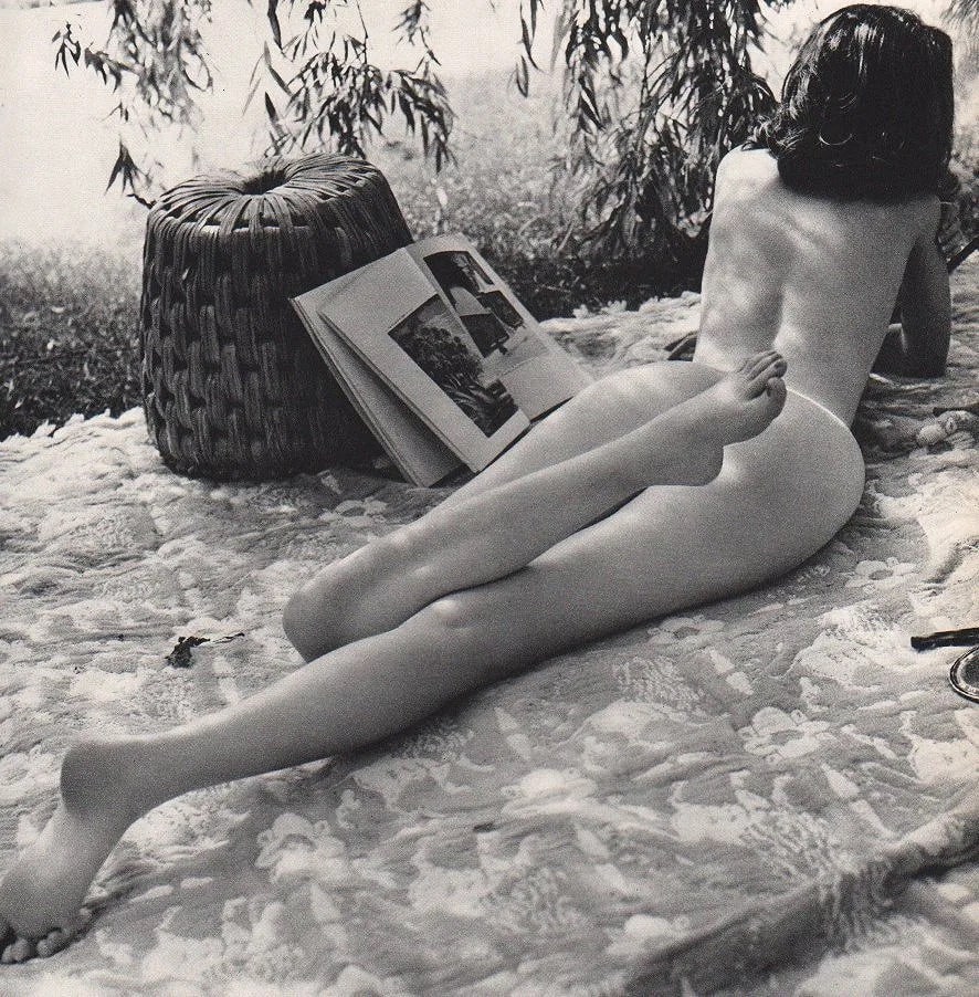 John Rawlings (American,1912-1970) Print: John Rawlings (American,1912-1970) Print. Picnic, Nude. Photogravure, Printed in 1966, Switzerland. 9.00 x 9.00 inches. Printed during the artistâ€™s lifetime. Not hand-signed unless