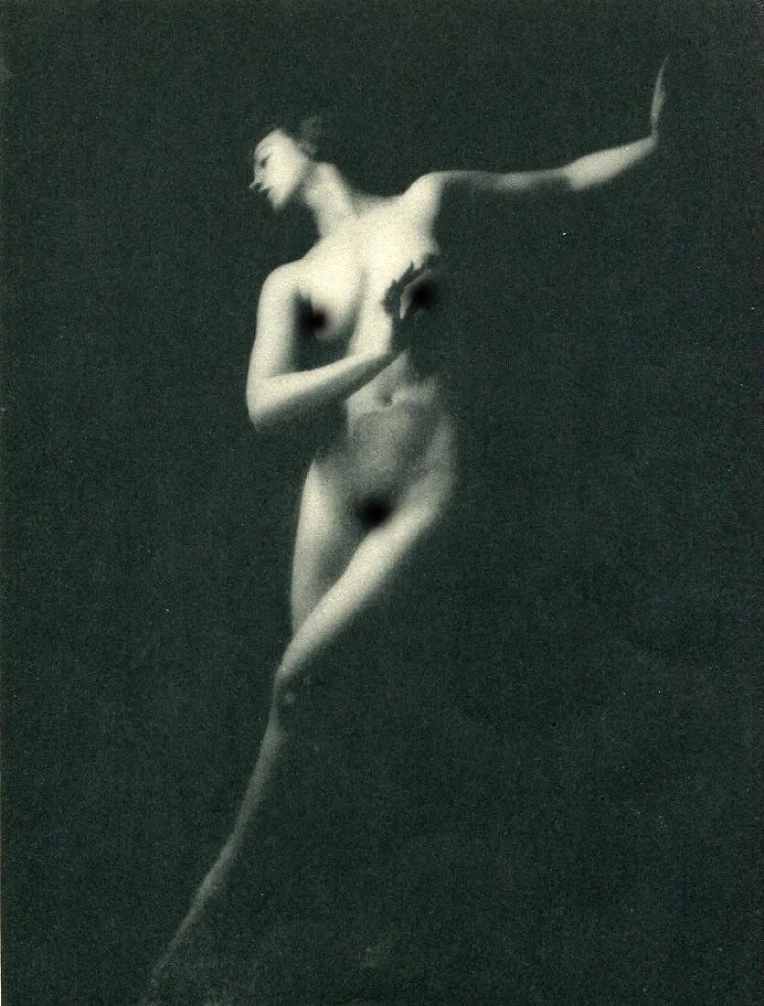 Arnold Genthe (American,1869-1942) Print: Arnold Genthe (American,1869-1942) Print. Nude. Photogravure, Printed in 1937, USA. 7.50 x 10.00 inches. Printed during the artistâ€™s lifetime. Not hand-signed unless otherwise state