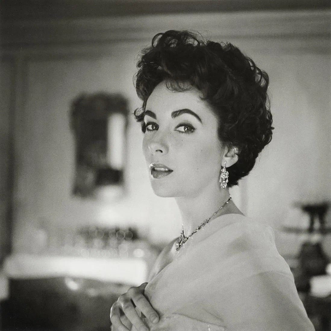 Cecil Beaton (British, 1904-1980) Elizabeth Taylor Print: Cecil Beaton (British, 1904-1980) Elizabeth Taylor Print. "1953". 10.20 x 10.20 inches. Not hand-signed unless otherwise stated. Lots that contain nudity have been partially obscured in the listing;