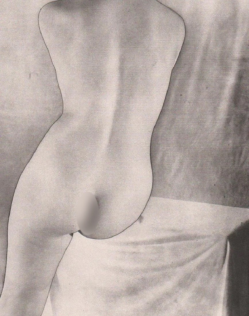Erwin Blumenfeld (German-American, 1897-1969) Print: Erwin Blumenfeld (German-American, 1897-1969) Print. Solarized Torso, Paris, "1937". Photogravure, Printed in 1981, Italy. 8.75 x 11.00 inches. Not hand-signed unless otherwise stated. Lots that conta