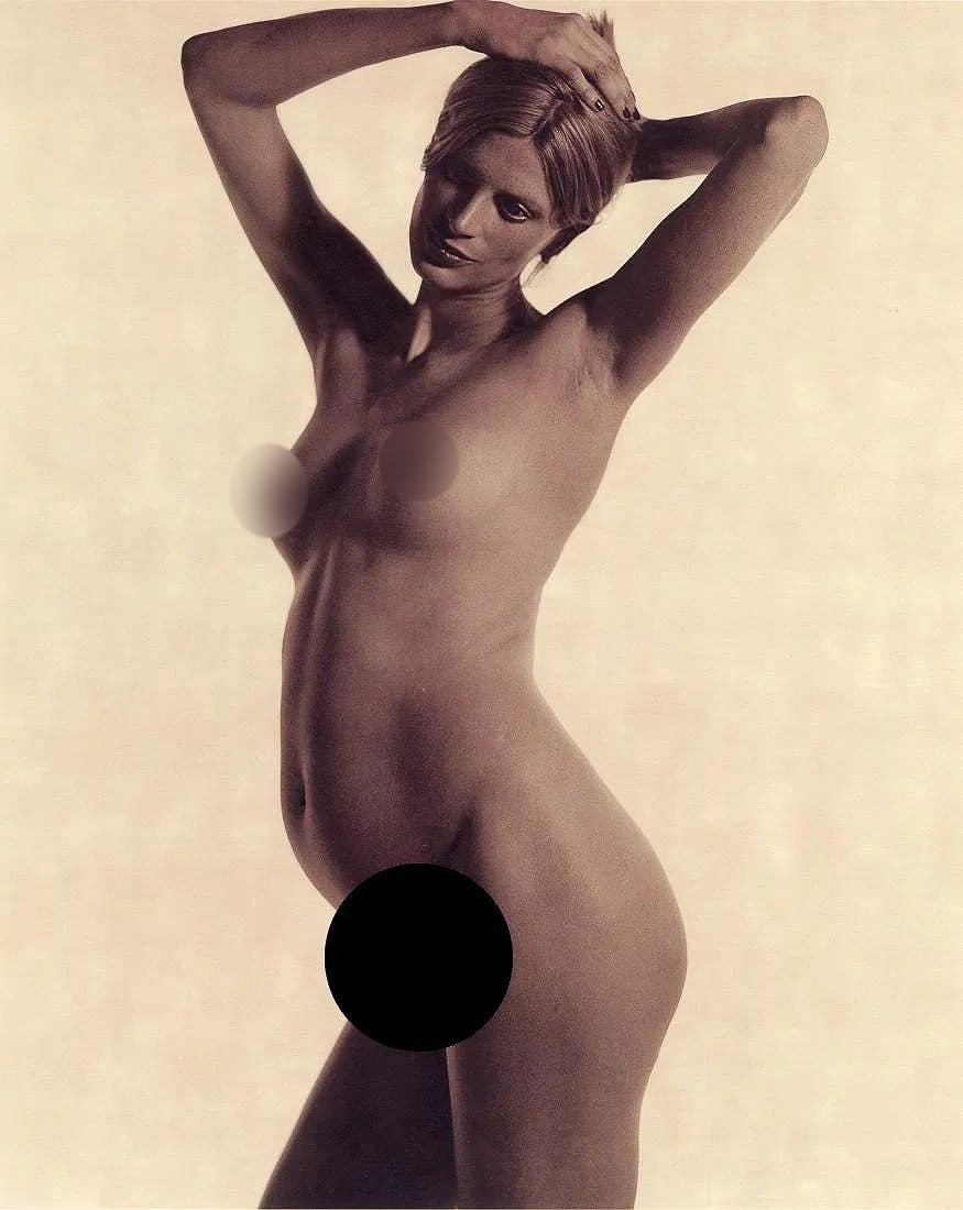 Karl Lagerfield (German, b. 1933) Print: Karl Lagerfield (German, b. 1933) Print. Kristen McMenamy. Photogravure, Printed in 1997. 10.75 x 13.25 inches. From an edition of 5000. Unsigned and unnumbered. Not hand-signed unless otherwise state
