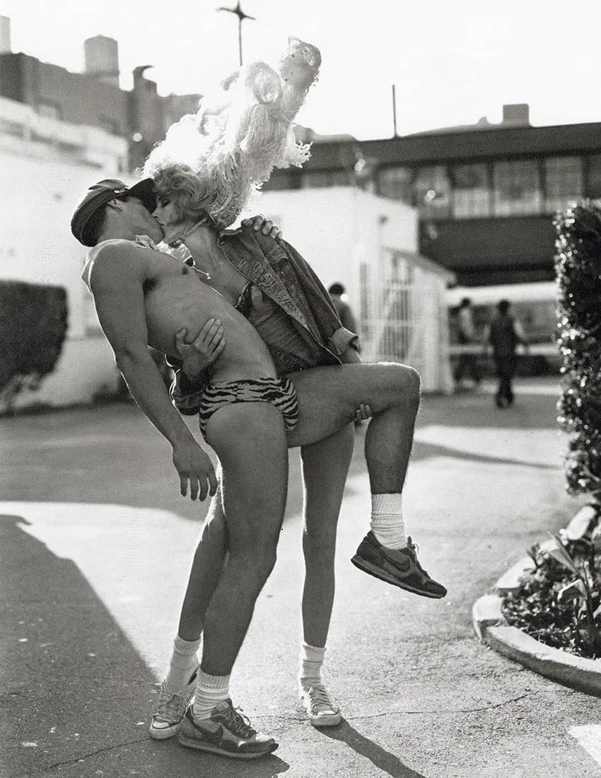 Bruce Weber (American, b. 1946 ) Print: Bruce Weber (American, b. 1946 ) Print.1946 ) Print. Larissa and Extra at Zoetrope Studio. Photogravure, Printed in 1988. 8.70 x 11.25 inches. Not hand-signed unless otherwise stated. Lots that contai