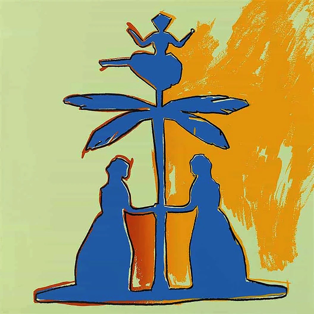 After Andy Warhol (American, 1928-1987) Silkscreen: Andy Warhol (American, 1928-1987) Silkscreen. Hans Christian Andersen, FS 395, "1987". 38.00 x 38.00 inches. Not hand-signed unless otherwise stated. Lots that contain nudity have been partially