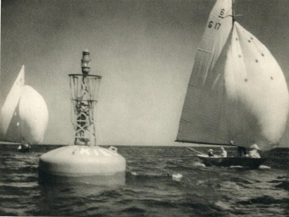 Leni Riefenstahl (German, 1902-2003 ) Print: Leni Riefenstahl (German, 1902-2003 ) Print. Rounding the Light Buoy. Photogravure, Printed in 1937, Germany. 7.50 x 5.50 inches. Not hand-signed unless otherwise stated. Lots that contain nudity have