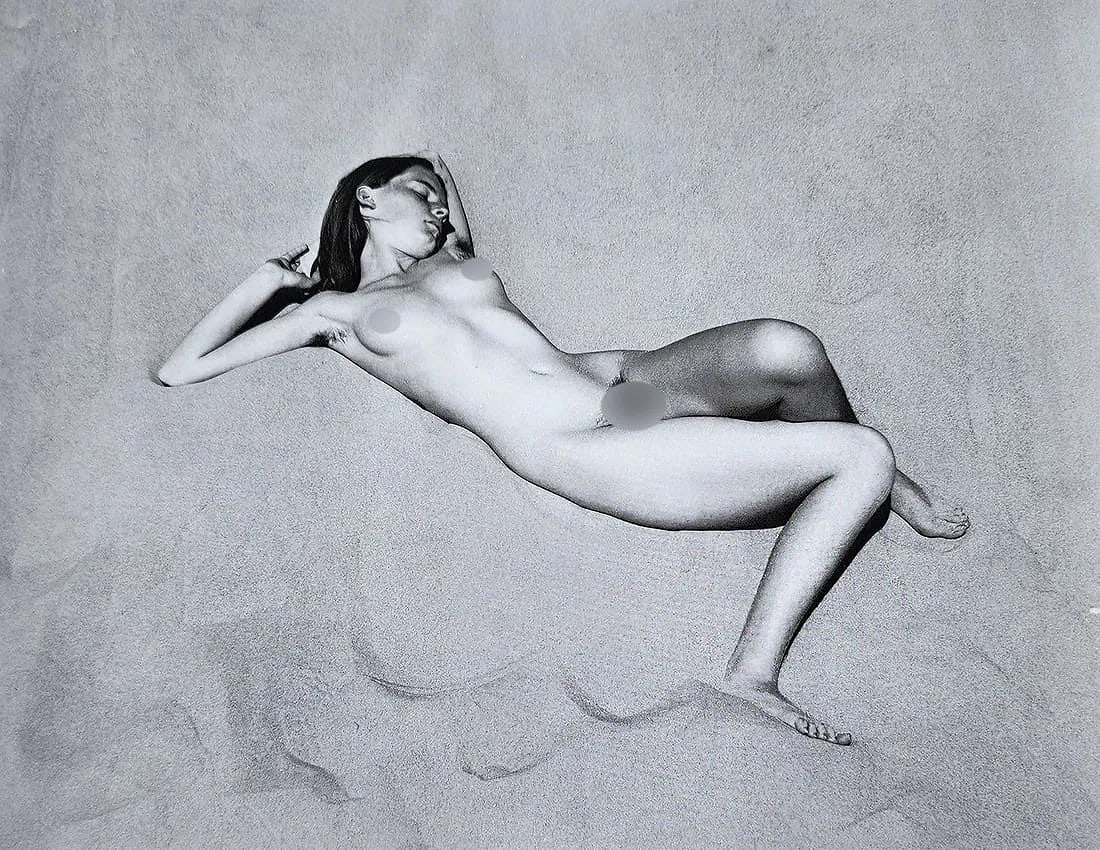 Edward Weston (American, 1886-1958) Print: Edward Weston (American, 1886-1958) Print. Nude #93, "1937". Photogravure, Printed in 1977, USA. 6.50 x 8.50 inches. Not hand-signed unless otherwise stated. Lots that contain nudity have been partial