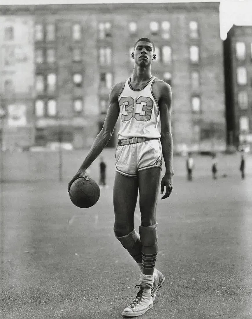Richard Avedon (American, 1923-2004) Print: Richard Avedon (American, 1923-2004) Print. Lew Alcindor, New York City, "1963"Print. Printed in the 1960s. 7.00 x 9.00 inches. Printed during the artistâ€™s lifetime. Not hand-signed