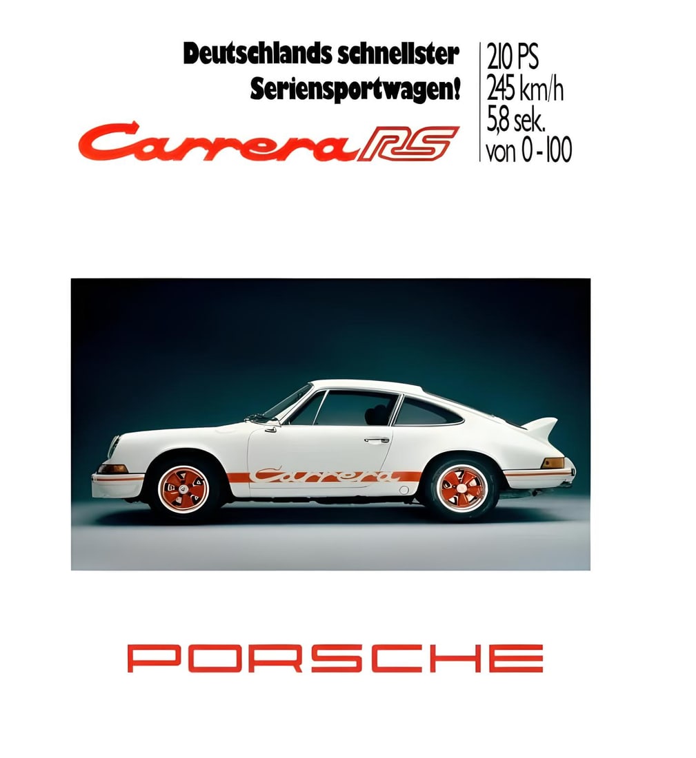 After Porsche Poster: Porsche Poster. Medium size. Not hand-signed unless otherwise stated. Photomechanical print after the artistâ€™s original work. Lots that contain nudity have been partially obscured i