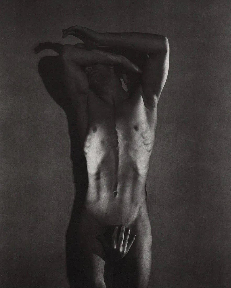 George Platt Lynes (American, 1907â€“1955) Print: George Platt Lynes (American, 1907â€“1955) Print. Male Nude, "1935". Photogravure, Printed in 1980s, Austria. 7.50 x 6.50 inches. Not hand-signed unless otherwise stated. Lots that co