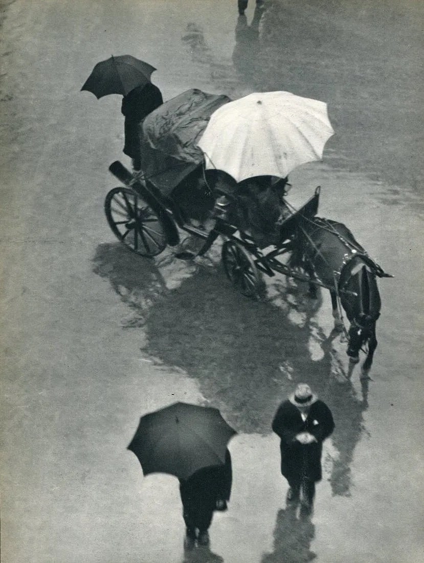 Martin Muncaksi (Hungarian, 1896- 1963) Print: Martin Muncaksi (Hungarian, 1896- 1963) Print. Rain. Printed in 1931. 9" x 11.5" inches. Not hand-signed unless otherwise stated. Photomechanical Print. Lots that contain nudity have been partially ob