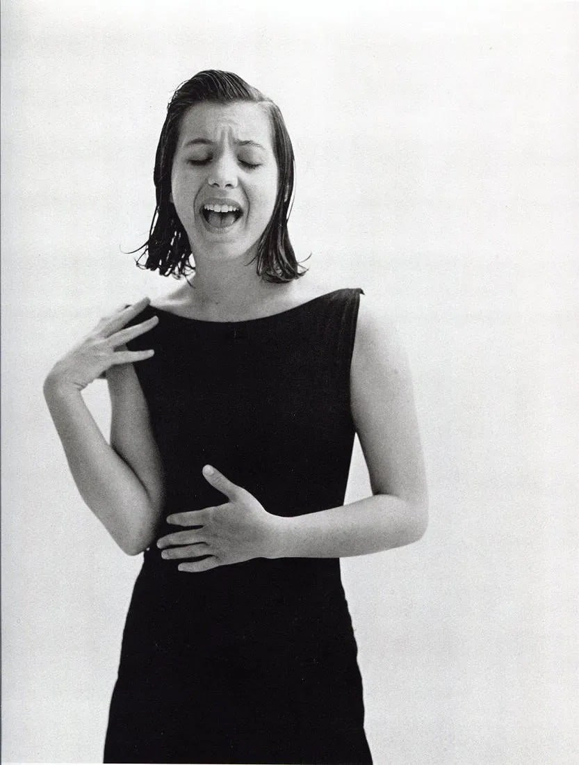 Bruce Weber (American, b. 1946) Print: Bruce Weber (American, b. 1946) Print. Moon Zappa - Hollywood. Printed in 1988. 9" x 12" inches. Not hand-signed unless otherwise stated. Photomechanical Print. Lots that contain nudity have been