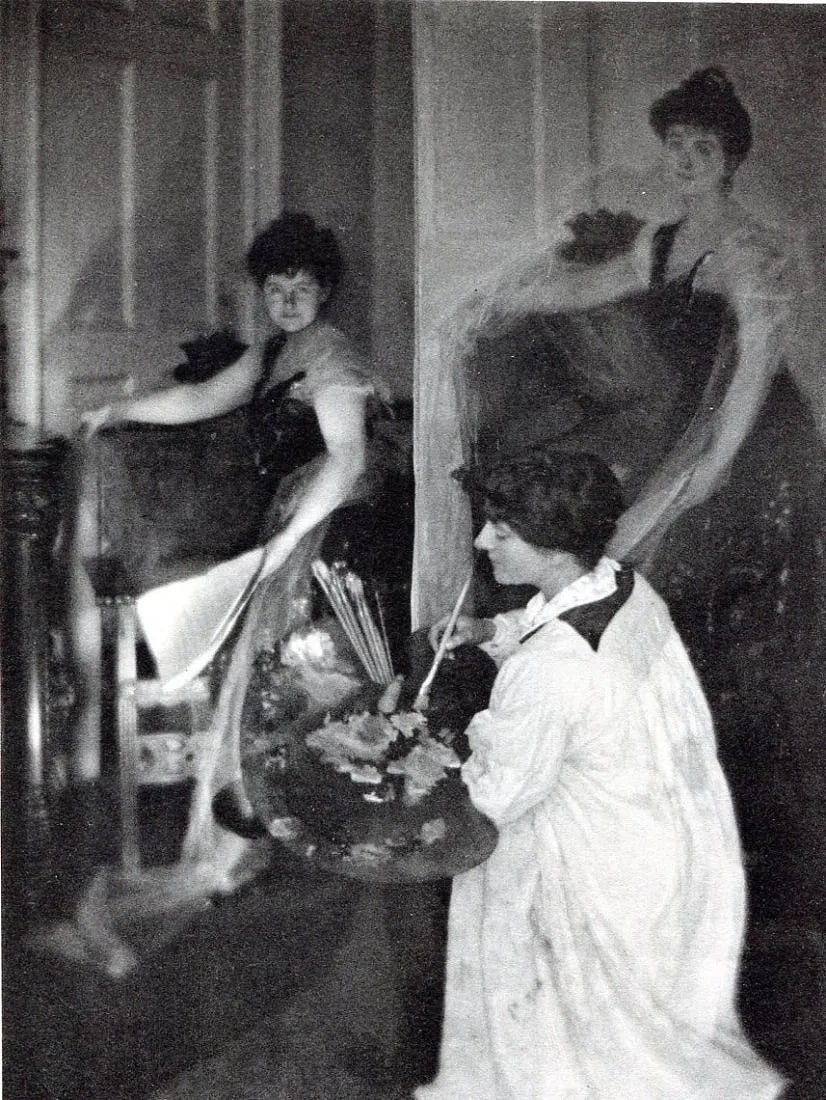 Edith R Wilson Print: Edith R Wilson Print. The Portrait Painter. Printed in 1926. 5" X 7" inches. Not hand-signed unless otherwise stated. Photomechanical Print. Lots that contain nudity have been partially obscured in th