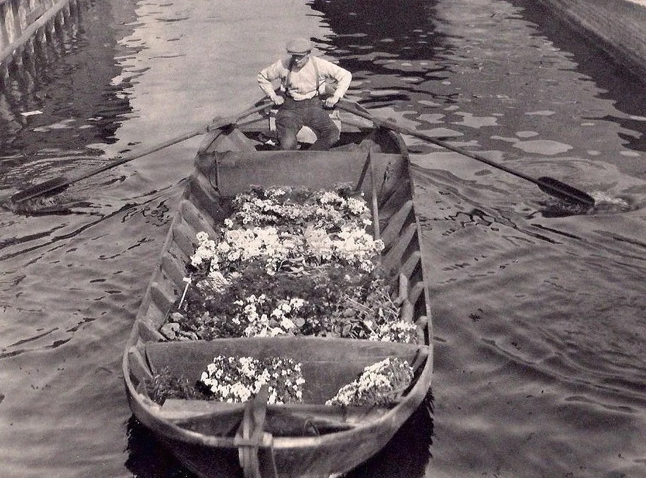 L. Blok Print: L. Blok Print. Flower Boat. Printed in 1932. 8.5" x 6" inches. Not hand-signed unless otherwise stated. Photomechanical Print. Lots that contain nudity have been partially obscured in the listing;
