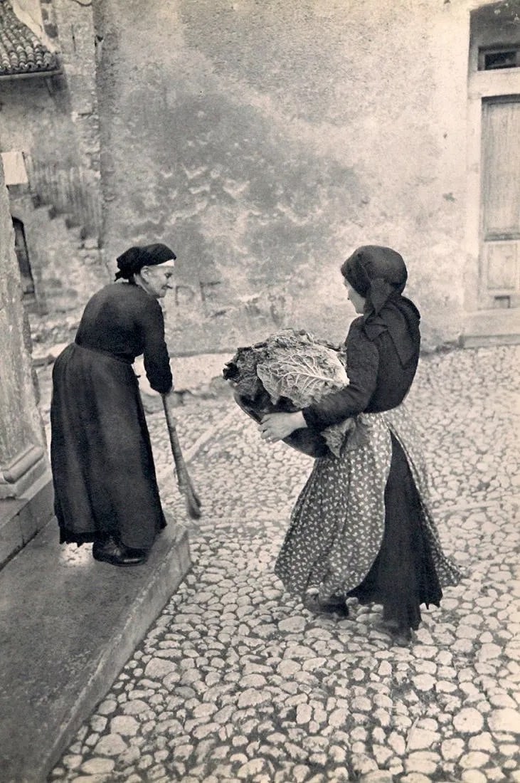 Henri Cartier-Bresson (French, 1908-2004) Print: Henri Cartier-Bresson (French, 1908-2004) Print. Morning in Scanno, Italy. Printed in 1955. 9" x 13" inches. Not hand-signed unless otherwise stated. Photomechanical Print. Lots that contain nudity ha