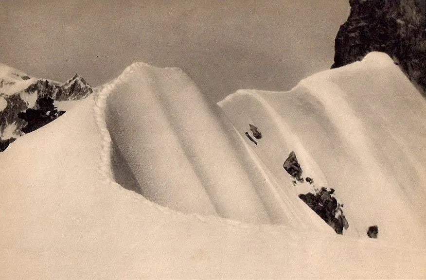 Pierre Kefer (Belgian, 1893–1977) Print: Pierre Kefer (Belgian, 1893–1977) Print. Snow. Printed in 1930. 8.5" x 6" inches. Not hand-signed unless otherwise stated. Photomechanical Print. Lots that contain nudity have been partially obscure