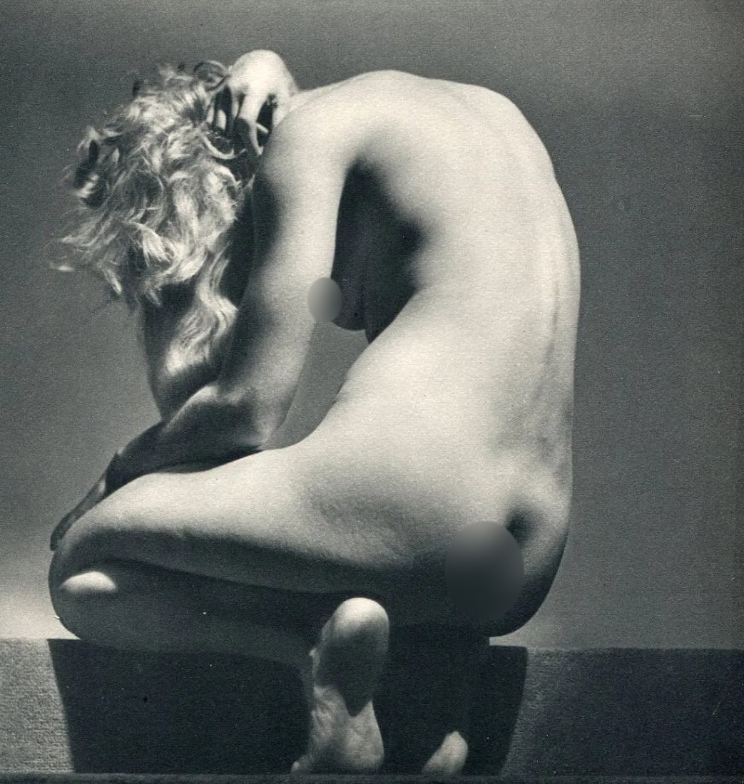 Roger Schall (French, 1904-1995) Print: Roger Schall (French, 1904-1995) Print. Assia Granatouroff - Nude. Printed in 1935. 7.5" x 8.5" inches. Not hand-signed unless otherwise stated. Photomechanical Print. Lots that contain nudity have