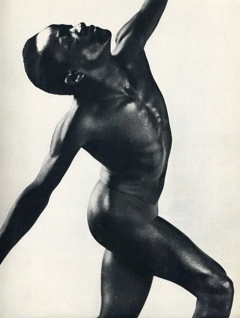 Sasha Stone Print: Sasha Stone Print. Male Nude. Printed in 1934. 8.5" x 11" inches. Not hand-signed unless otherwise stated. Photomechanical Print. Lots that contain nudity have been partially obscured in the listing; 