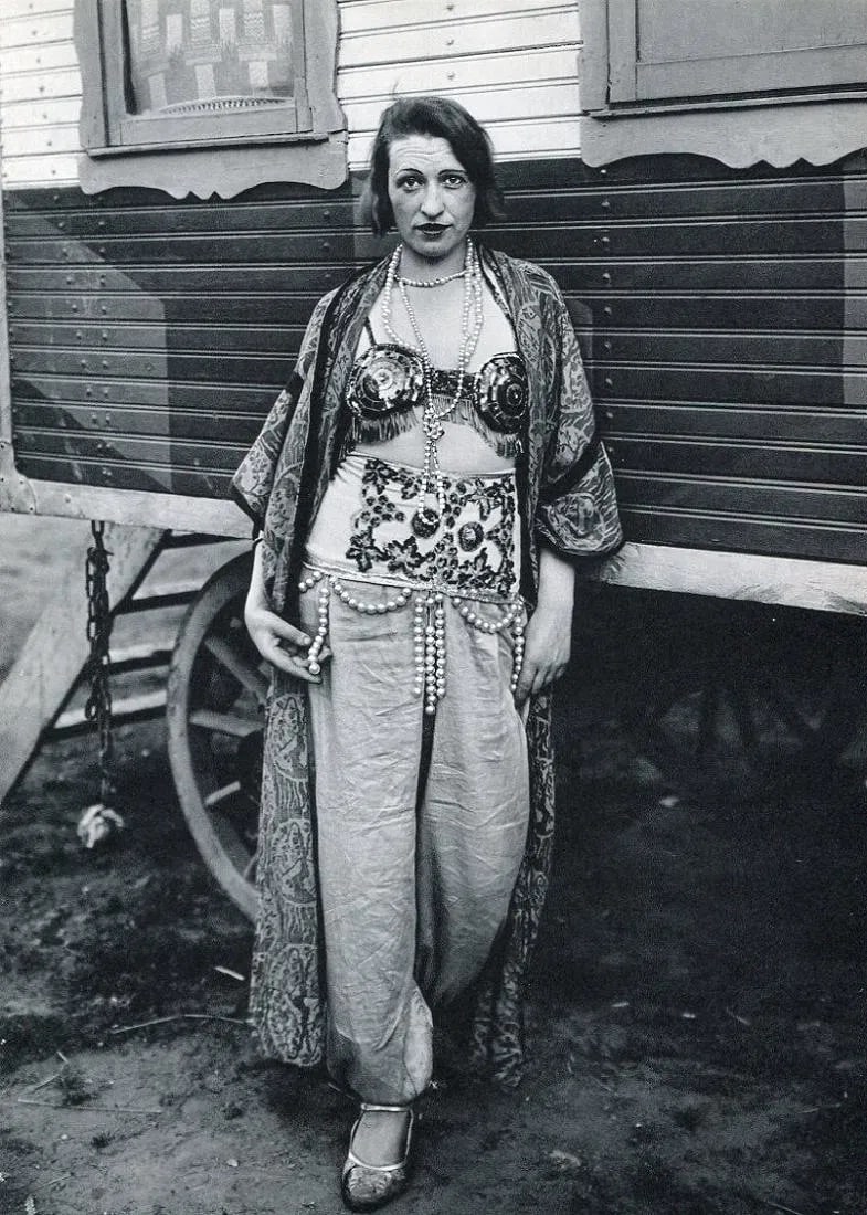 August Sander (German, 1876-1964) Print: August Sander (German, 1876-1964) Print. Circus Performer - Photogravure. Printed in 1971. 8 x 10 inches. Not hand-signed unless otherwise stated. Photomechanical Print. Lots that contain nudity have 