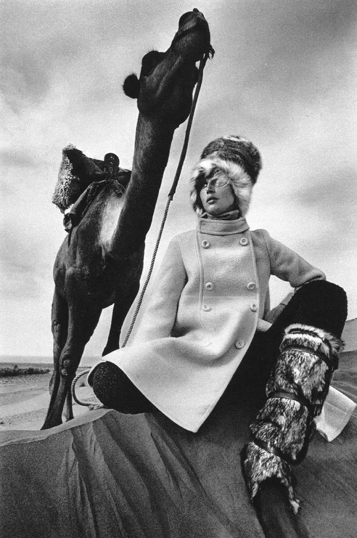 Jeanloup Sieff (French, 1933-2000) Print: Jeanloup Sieff (French, 1933-2000) Print. Fashion Photo, Morocco - Gravure. Printed in 1982. 6 x 9 inches. Not hand-signed unless otherwise stated. Photomechanical Print. Lots that contain nudity