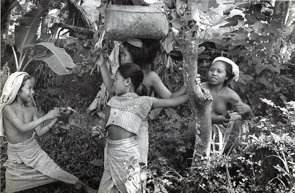 Henri Cartier-Bresson (French, 1908-2004) Print: Henri Cartier-Bresson (French, 1908-2004) Print. 1950 Village Girls, Bali. Printed in 1952. 9 x 6 inches. Not hand-signed unless otherwise stated. Photomechanical Print. Lots that contain nudity have
