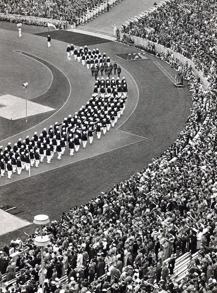 Dr. Paul Wolff (German, 1887-1951) Print: Dr. Paul Wolff (German, 1887-1951) Print. 1936 Olympics - Countries. Printed in 1936. 7 X 8.5 inches. Not hand-signed unless otherwise stated. Photomechanical Print. Lots that contain nudity have been