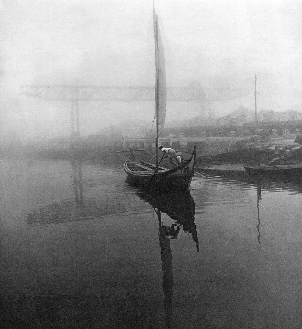 Gabriel Marques Fernandes Print: Gabriel Marques Fernandes Print. Algae Fisherman. Printed in 1954. 9 x 9 inches. Not hand-signed unless otherwise stated. Photomechanical Print. Lots that contain nudity have been partially obscured