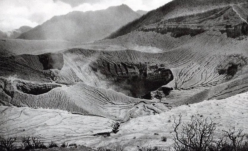 Hugo Brehme (German, 1882-1954) Print: Hugo Brehme (German, 1882-1954) Print. Volcan Irazu, Costa Rica - Gravure. Printed in 1931. 5 x 8 inches. Not hand-signed unless otherwise stated. Photomechanical Print. Lots that contain nudity have