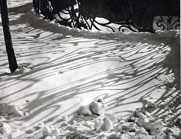 Franz Fiedler (German-Czech, 1885-1956) Print: Franz Fiedler (German-Czech, 1885-1956) Print. Snow Shadows, Vienna - Gravure. Printed in 1930. 6 x 5 inches. Not hand-signed unless otherwise stated. Photomechanical Print. Lots that contain nudity h