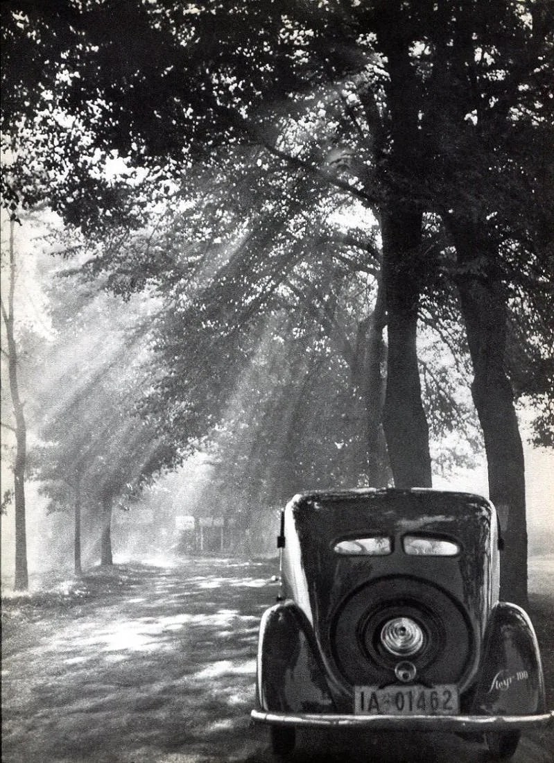 August Rumbucher Print: August Rumbucher Print. Automobile - PhotoGravure. Printed in 1936. 9 x 12 inches. Not hand-signed unless otherwise stated. Photomechanical Print. Lots that contain nudity have been partially obscured
