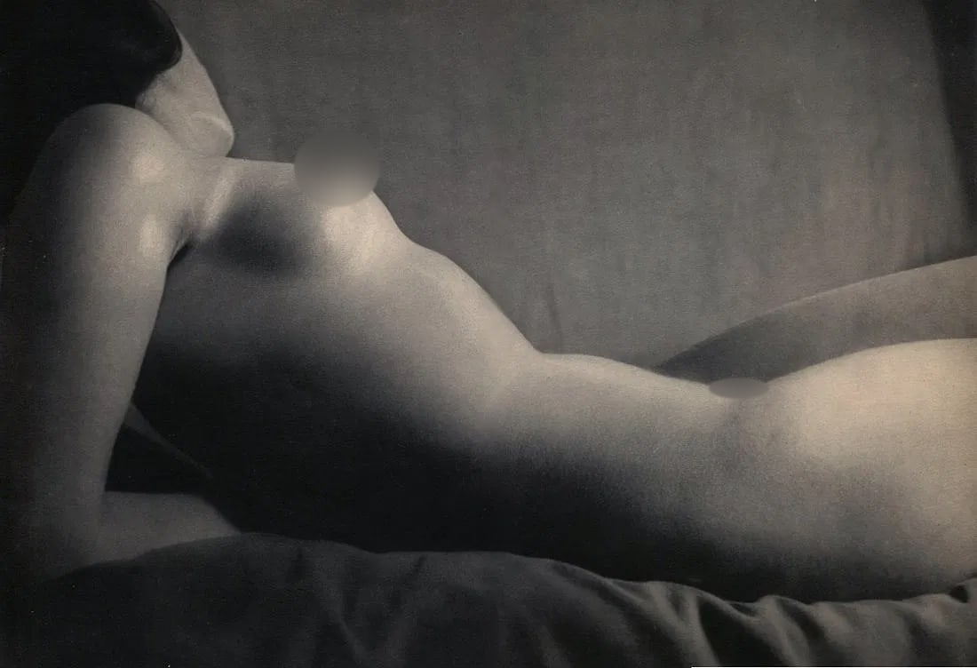 Brassai (Hungarian-French, 1899-1984) Print: Brassai (Hungarian-French, 1899-1984) Print. Woman Nude Torso. Printed in 1948. 9 x 13 inches. Not hand-signed unless otherwise stated. Photomechanical Print. Lots that contain nudity have been