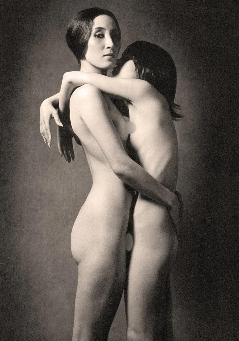 Eikoh Hosoe (Japanese, 1933-2024) Print: Eikoh Hosoe (Japanese, 1933-2024) Print. 2 Women, Japan - Gravure - Gravure. Printed in 1969. 7 x 10 inches. Not hand-signed unless otherwise stated. Photomechanical Print. Lots that contain nudity ha