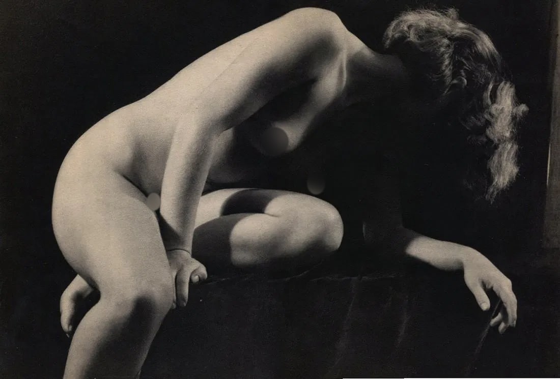 Ergy Landau (French, 1896-1967) Print: Ergy Landau (French, 1896-1967) Print. Assia Nude Torso. Printed in 1948. 9 x 13 inches. Not hand-signed unless otherwise stated. Photomechanical Print. Lots that contain nudity have been partially
