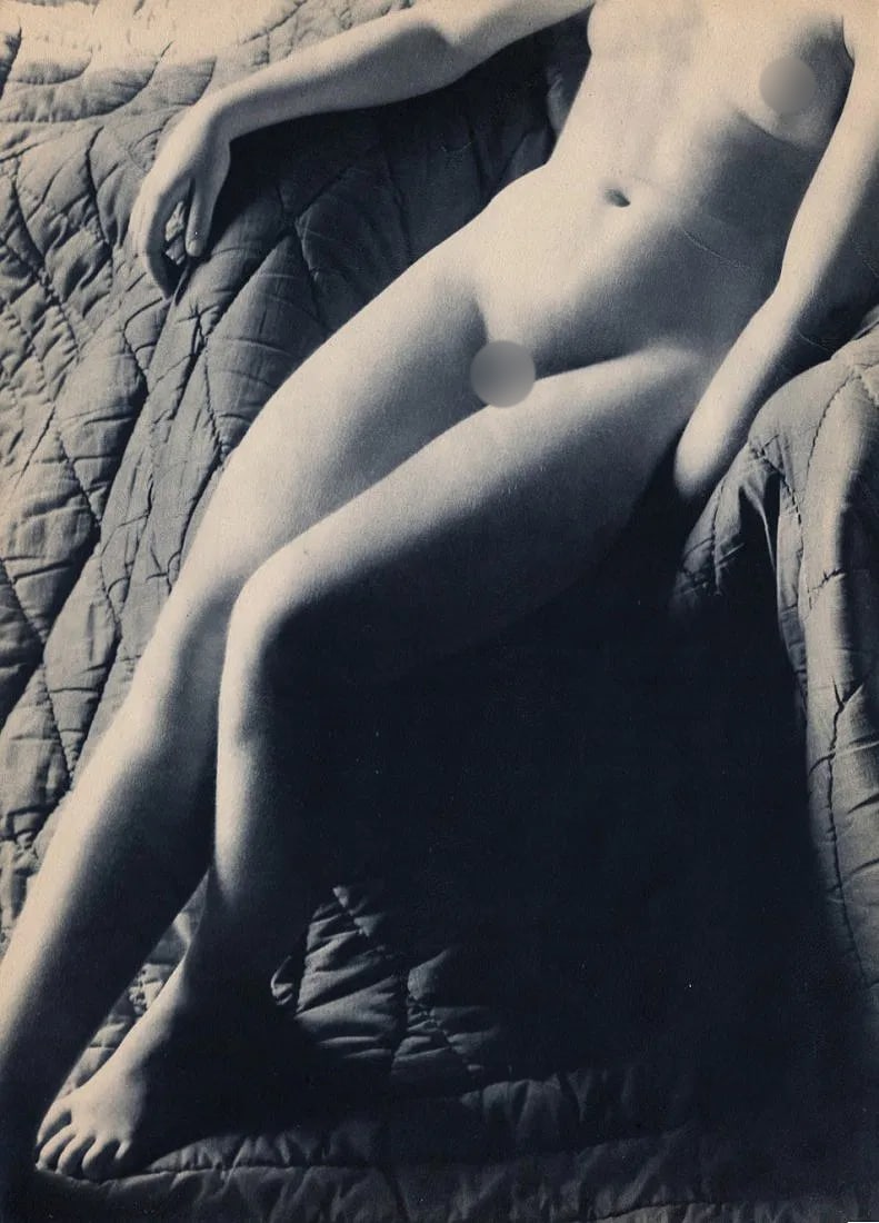 Pierre Jahan (French, 1909-2003) Print: Pierre Jahan (French, 1909-2003) Print. Woman Nude Torso. Printed in 1948. 9 x 13 inches. Not hand-signed unless otherwise stated. Photomechanical Print. Lots that contain nudity have been partially