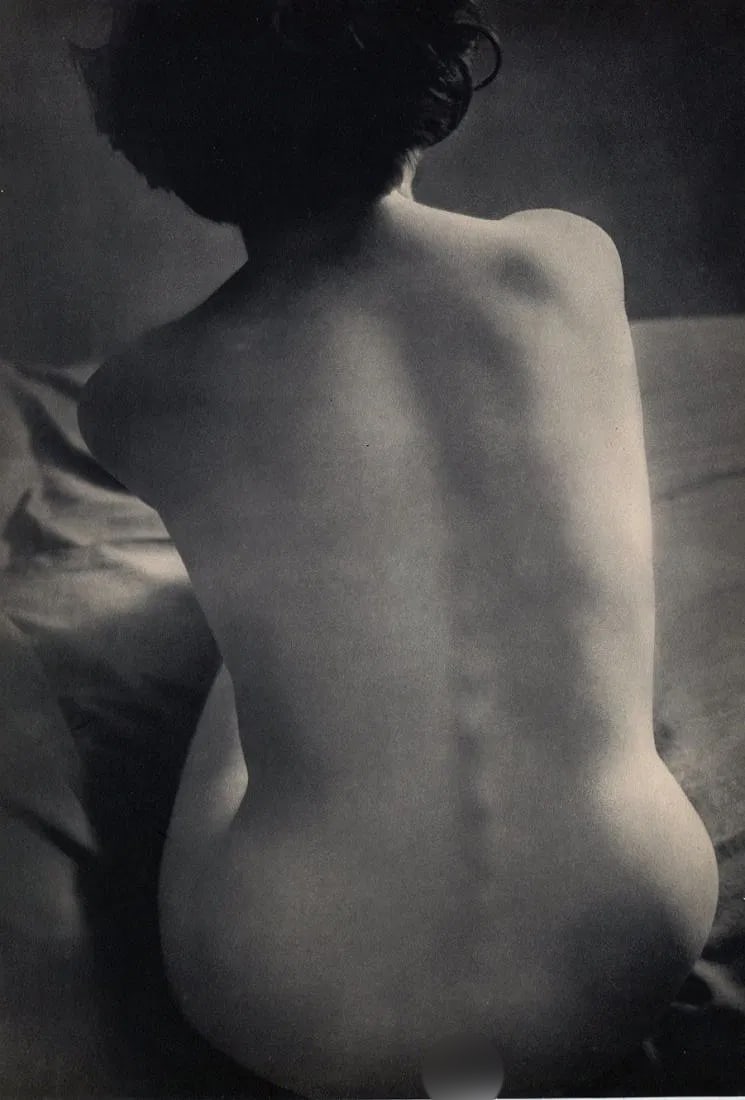 Brassai (Hungarian-French, 1899-1984) Print: Brassai (Hungarian-French, 1899-1984) Print. Woman Nude Torso. Printed in 1948. 9 x 13 inches. Not hand-signed unless otherwise stated. Photomechanical Print. Lots that contain nudity have been