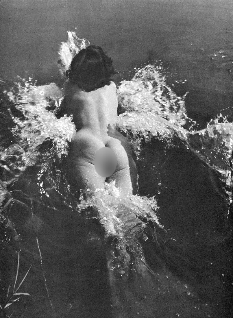 Machatchek Print: Machatchek Print. Nude - gravure. Printed in 1949. 8.5 x 12 inches. Not hand-signed unless otherwise stated. Photomechanical Print. Lots that contain nudity have been partially obscured in the listing