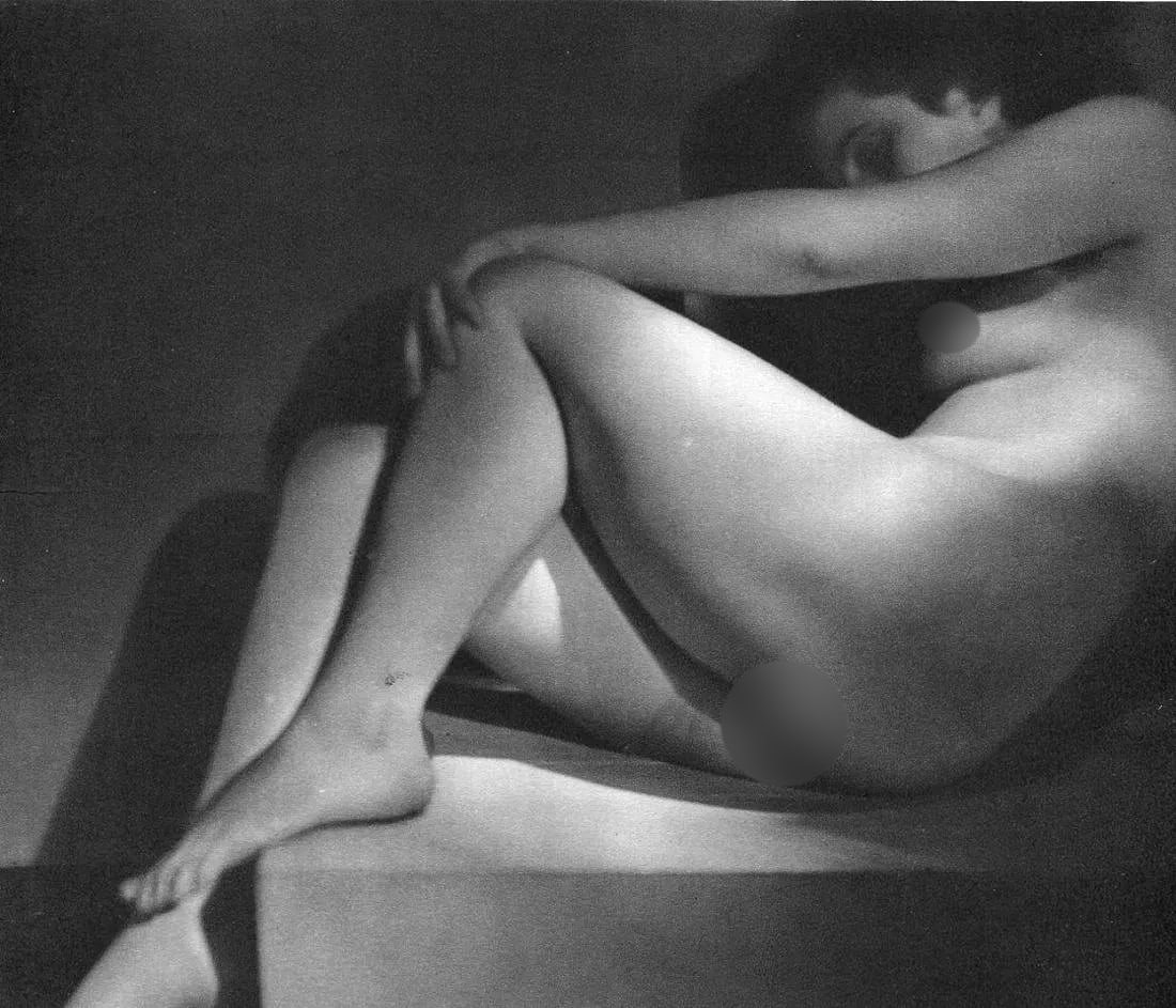 Andre Garban Print: Andre Garban Print. Nude - gravure. Printed in 1949. 8.5 x 6 inches. Not hand-signed unless otherwise stated. Photomechanical Print. Lots that contain nudity have been partially obscured in the