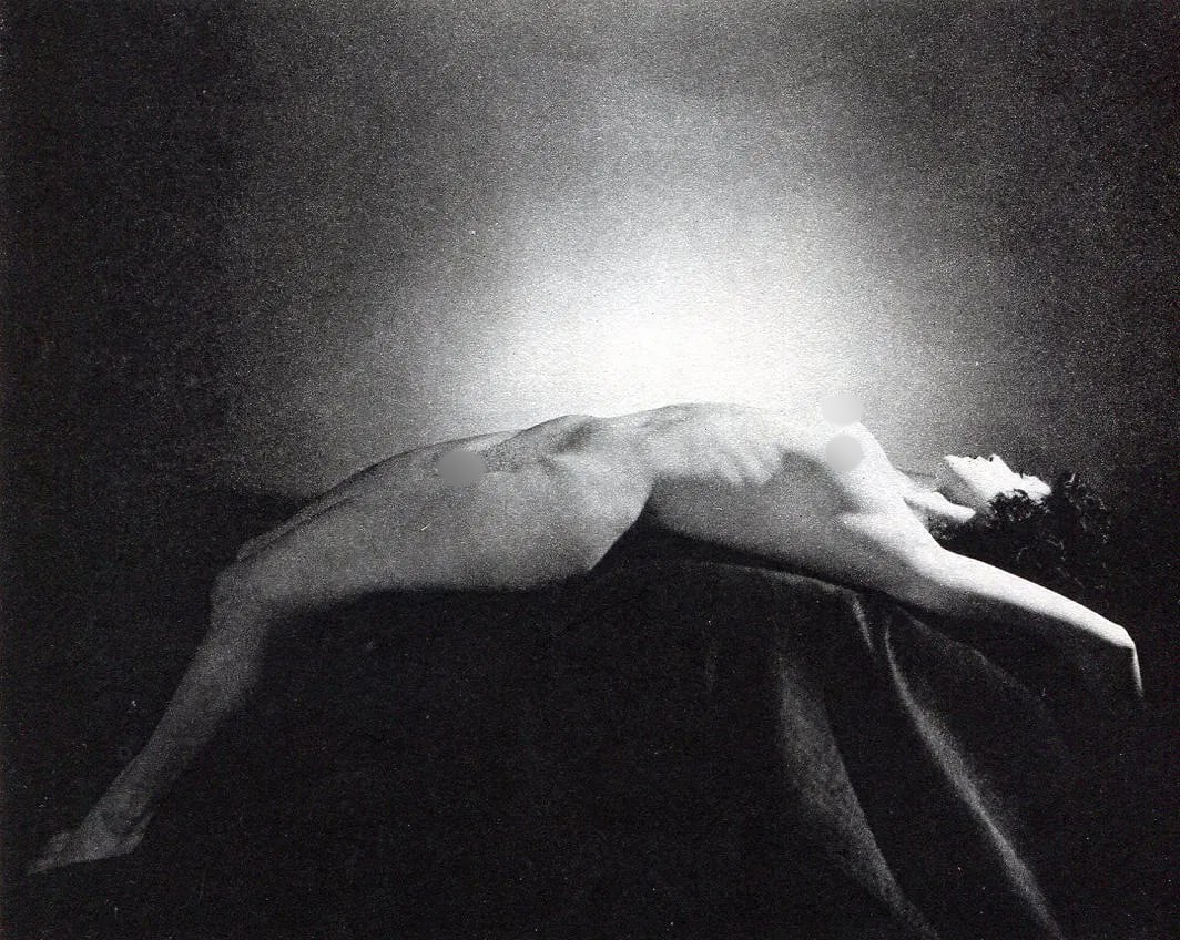 Renato Toppo (American, 1904-1942) Print: Renato Toppo (American, 1904-1942) Print. Reclining Nude. Printed in 1937. 7 x 85 inches. Not hand-signed unless otherwise stated. Photomechanical Print. Lots that contain nudity have been partially
