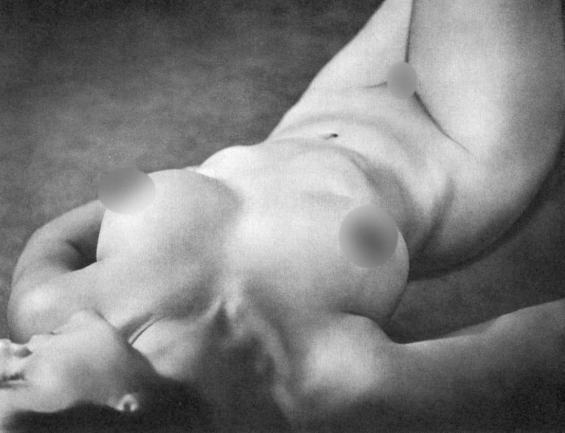 Ergy Landau (French, 1896-1967) Print: Ergy Landau (French, 1896-1967) Print. Nude - gravure. Printed in 1949. 7 x 9 inches. Not hand-signed unless otherwise stated. Photomechanical Print. Lots that contain nudity have been partially