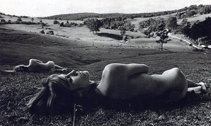 Paul Cox Print: Paul Cox Print. Nudes in field - PhotoGravure. Printed in 1975. 7 x 4.5 inches. Not hand-signed unless otherwise stated. Photomechanical Print. Lots that contain nudity have been partially obscured