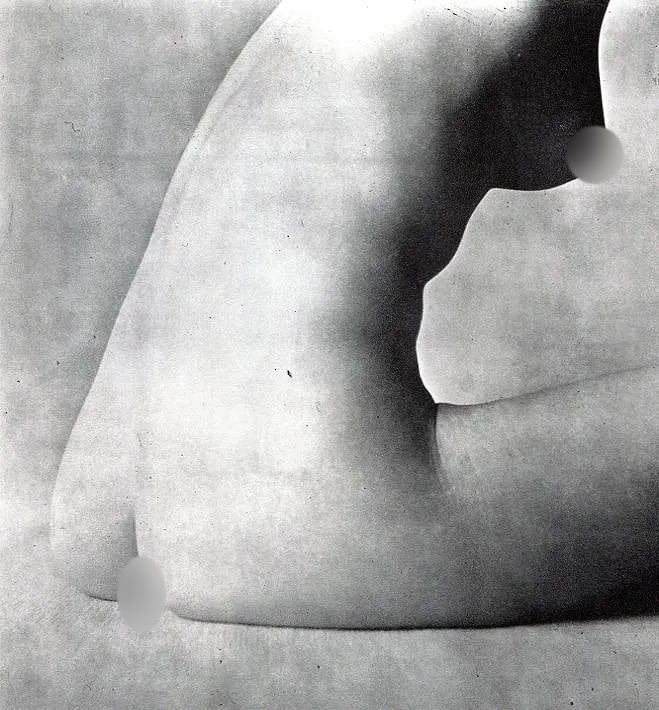 Irving Penn (American-hungarian, 1909-1989) Print: Irving Penn (American-hungarian, 1909-1989) Print. Nude Torso - Photogravure. Printed in 1960. 6.5 x 6.5 inches. Not hand-signed unless otherwise stated. Photomechanical Print. Lots that contain nudit
