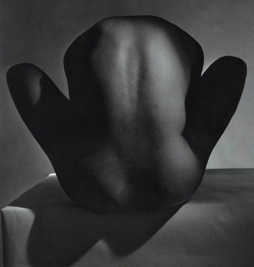 Horst P. Horst (German-American, 1906-1999) Print: Horst P. Horst (German-American, 1906-1999) Print. Male Nude - Back, 1952 - Gravure. Printed in 1992. 9.5 x 12 inches. Not hand-signed unless otherwise stated. Photomechanical Print. Lots that contain