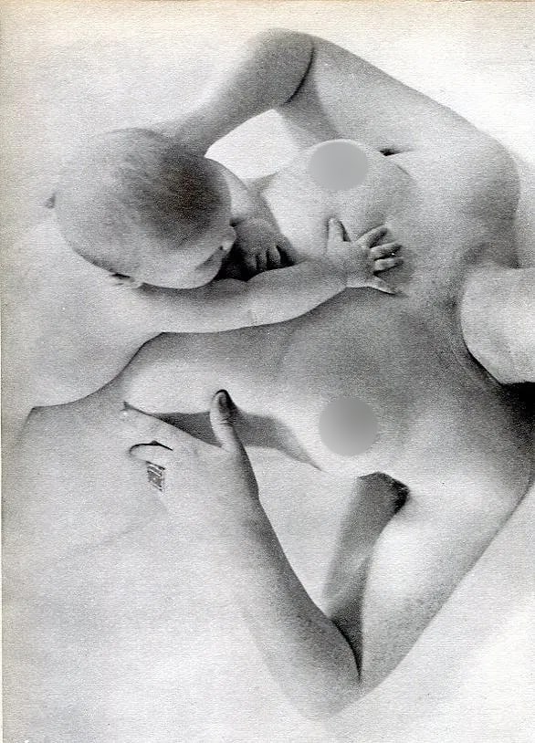 Bill Binia (British, 1904-1988) Print: Bill Binia (British, 1904-1988) Print. Mother & Child - Gravure. Printed in 1935. 6 x 8 inches. Not hand-signed unless otherwise stated. Photomechanical Print. Lots that contain nudity have been parti