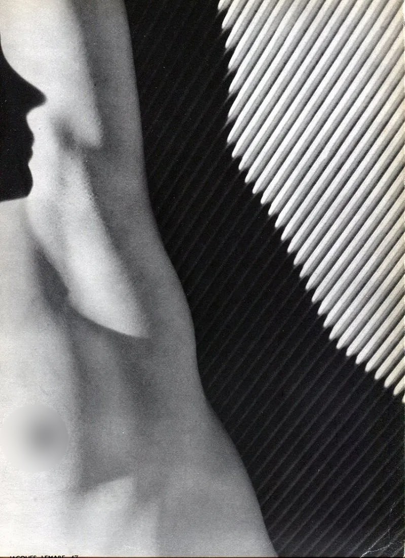 Jacques Le Maré (French, 1902–1987) Print: Jacques Le Maré (French, 1902–1987) Print. Female Nude - Gravure. Printed in 1935. 8.5 x 12 inches. Not hand-signed unless otherwise stated. Photomechanical Print. Lots that contain nudity have