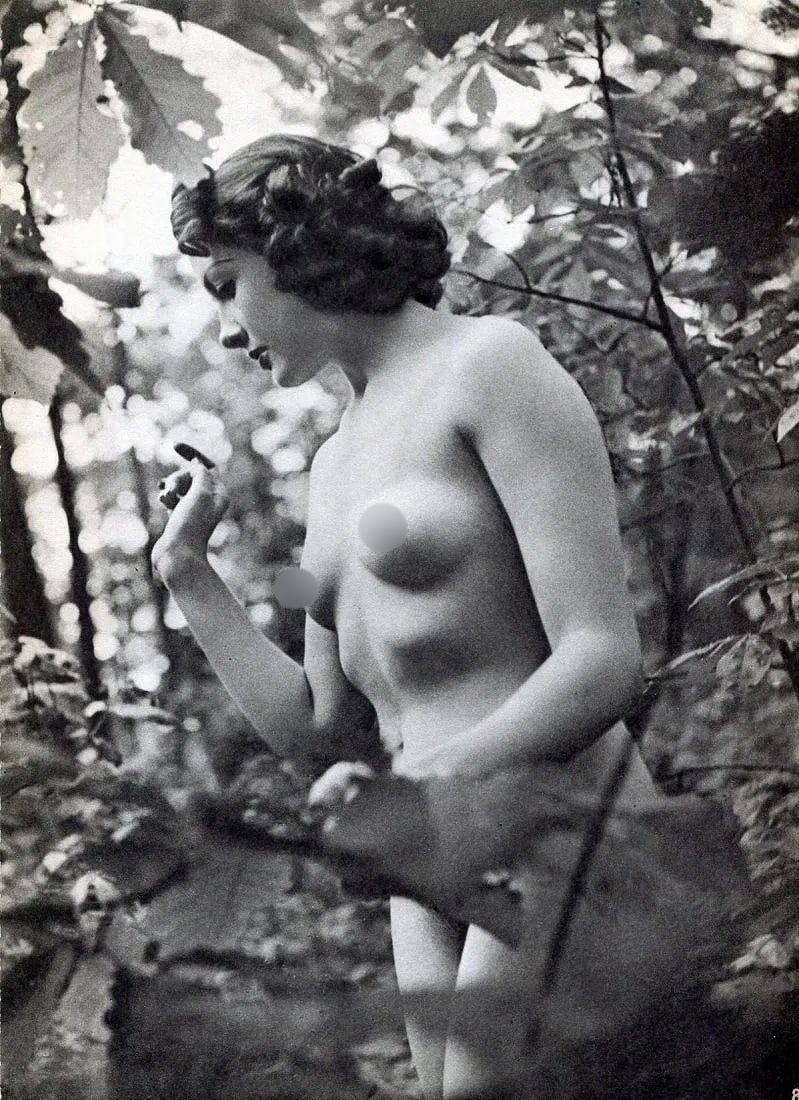 Alexander Paal Print: Alexander Paal Print. Beautiful Nude - Gravure. Printed in 1938. 8.5 x 11 inches. Not hand-signed unless otherwise stated. Photomechanical Print. Lots that contain nudity have been partially obscured